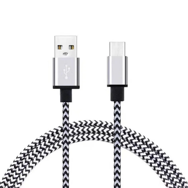 1-3Pcs USB Type C Cable Fast Charging Battery Charger Wire Woven Nylon Data Cable Mobile Phone Charger For Huawei Samsung USB C