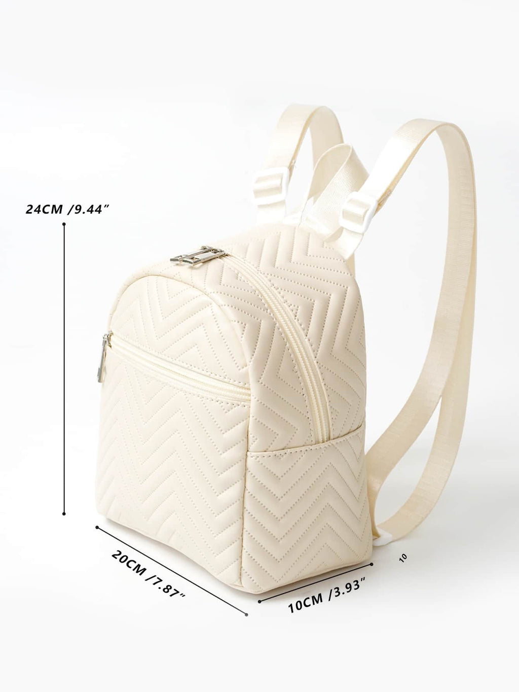 Cross-border Hot Sale Mini Women's Backpack 2024 New Multicolor Printed Wave Embroidered Colorful Belt Backpack
