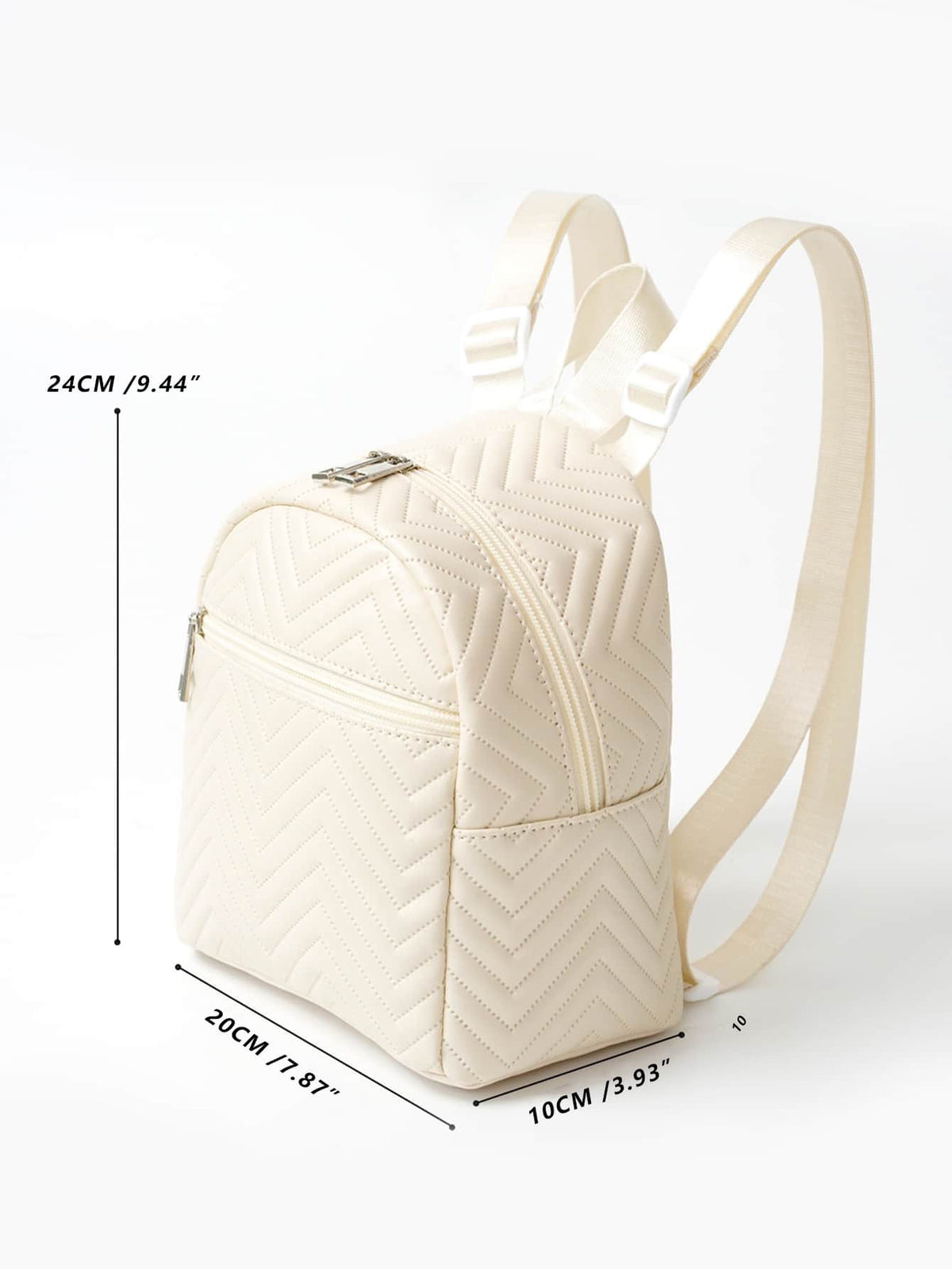 Cross-border Hot Sale Mini Women's Backpack 2024 New Multicolor Printed Wave Embroidered Colorful Belt Backpack