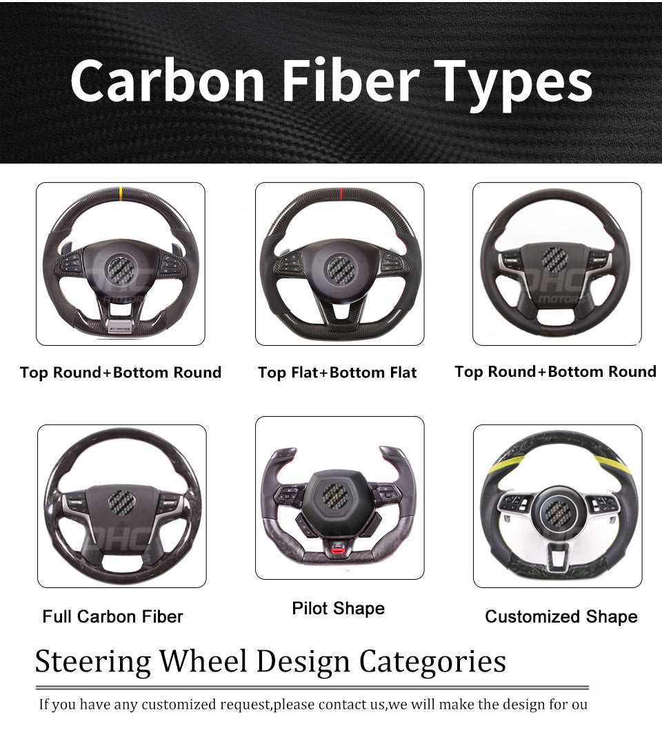 Tdd Is Suitable for Mustang 2018 2019 2020 2021 2022 Gt350 Carbon Fiber Led Custom Steering Wheel