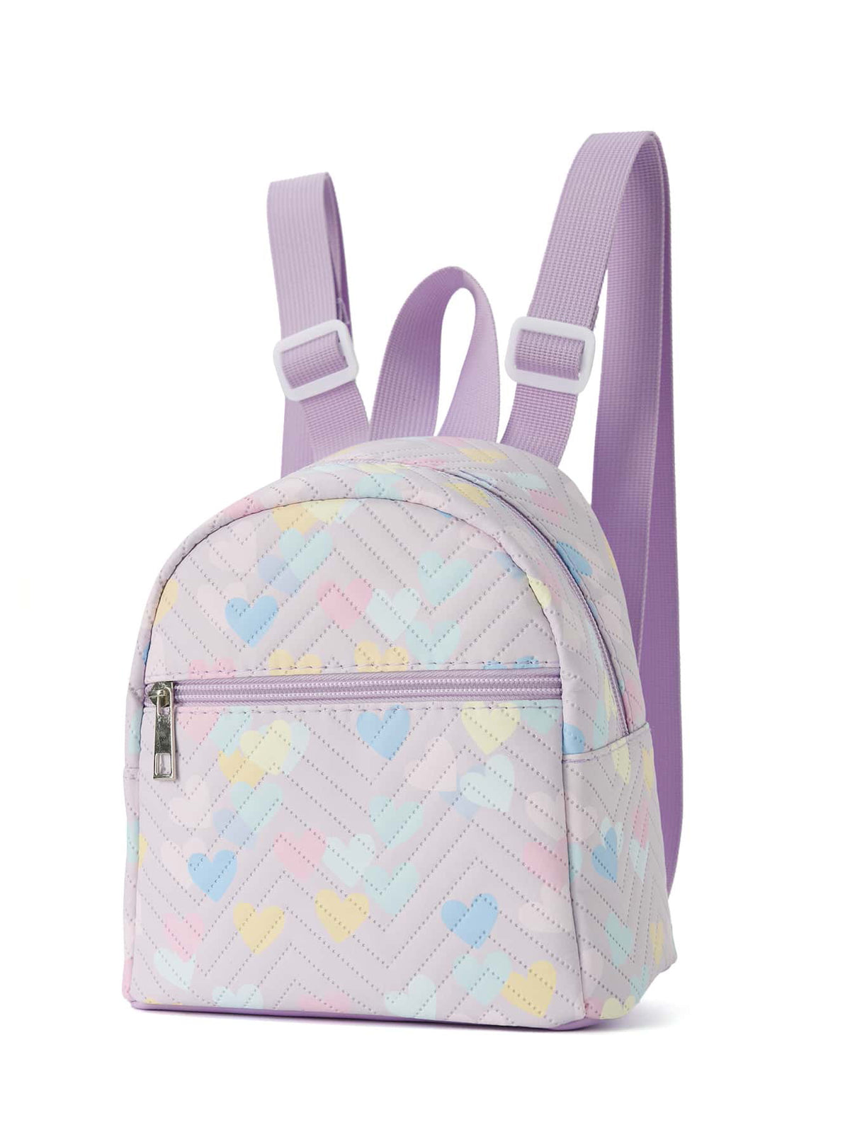 Cross-border Hot Sale Mini Women's Backpack 2024 New Multicolor Printed Wave Embroidered Colorful Belt Backpack