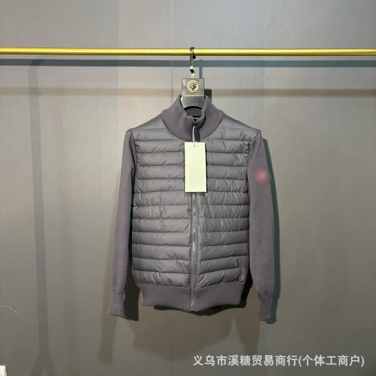 Estação europeia novo ganso de malha emenda casual jaqueta masculina branca pato penugem quente moda fino jaqueta para baixo