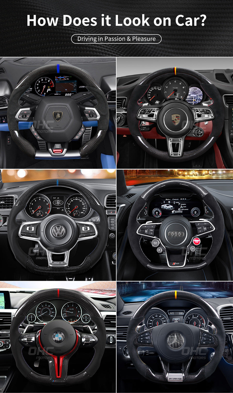 Tdd Is Suitable for Mustang 2018 2019 2020 2021 2022 Gt350 Carbon Fiber Led Custom Steering Wheel