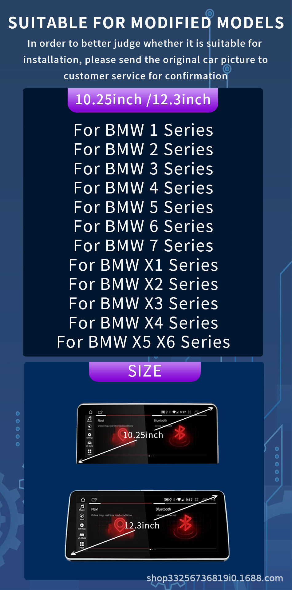 Cross-Border Supply Suitable for Bmw X1 F48 Android Large-Screen Navigation Mtk Qualcomm 668S Car Hd System