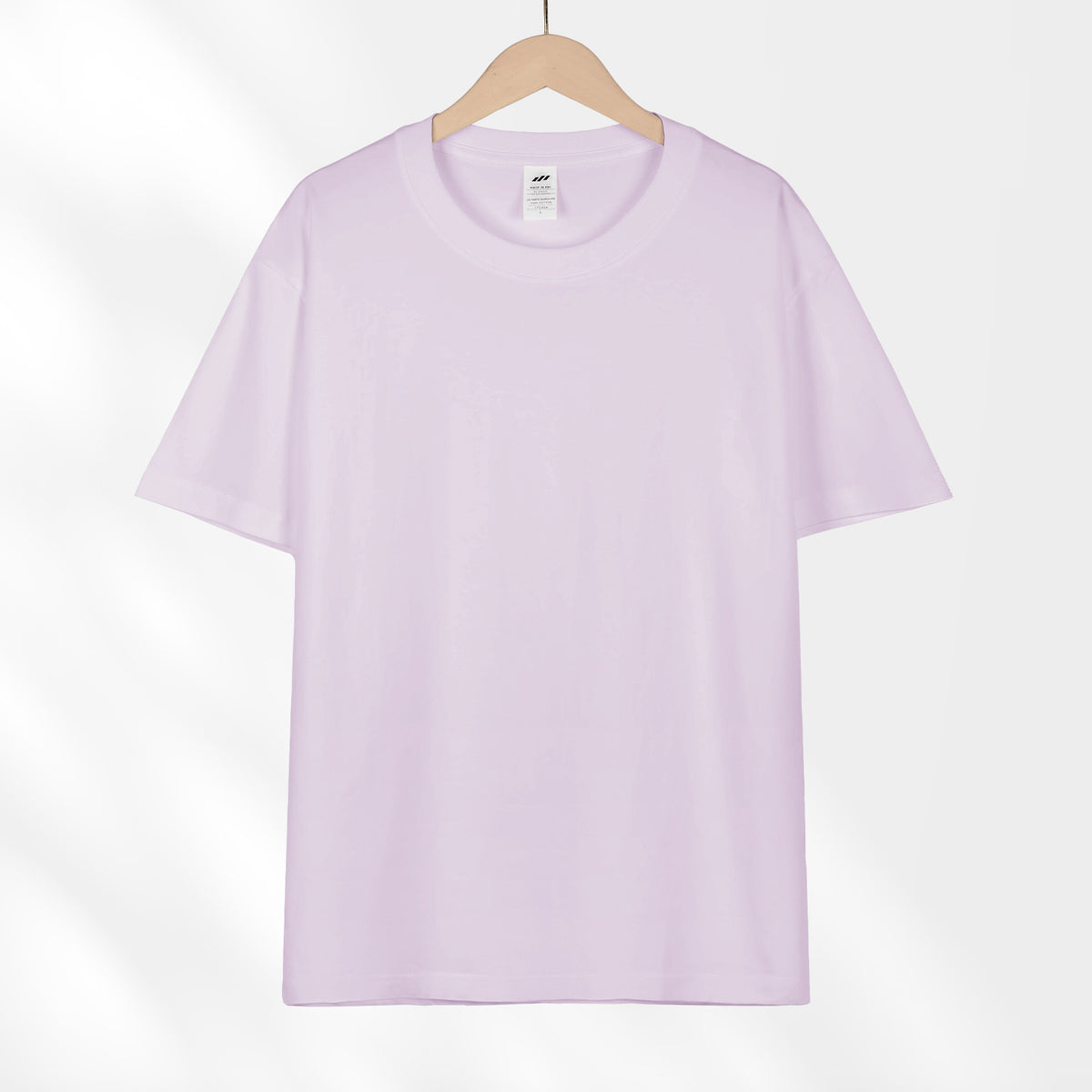 Camiseta japonesa de manga curta de algodão puro pesado 230g para mulheres, versátil, gola redonda, ombro direto, cor sólida, meia manga, atacado, camiseta para homens