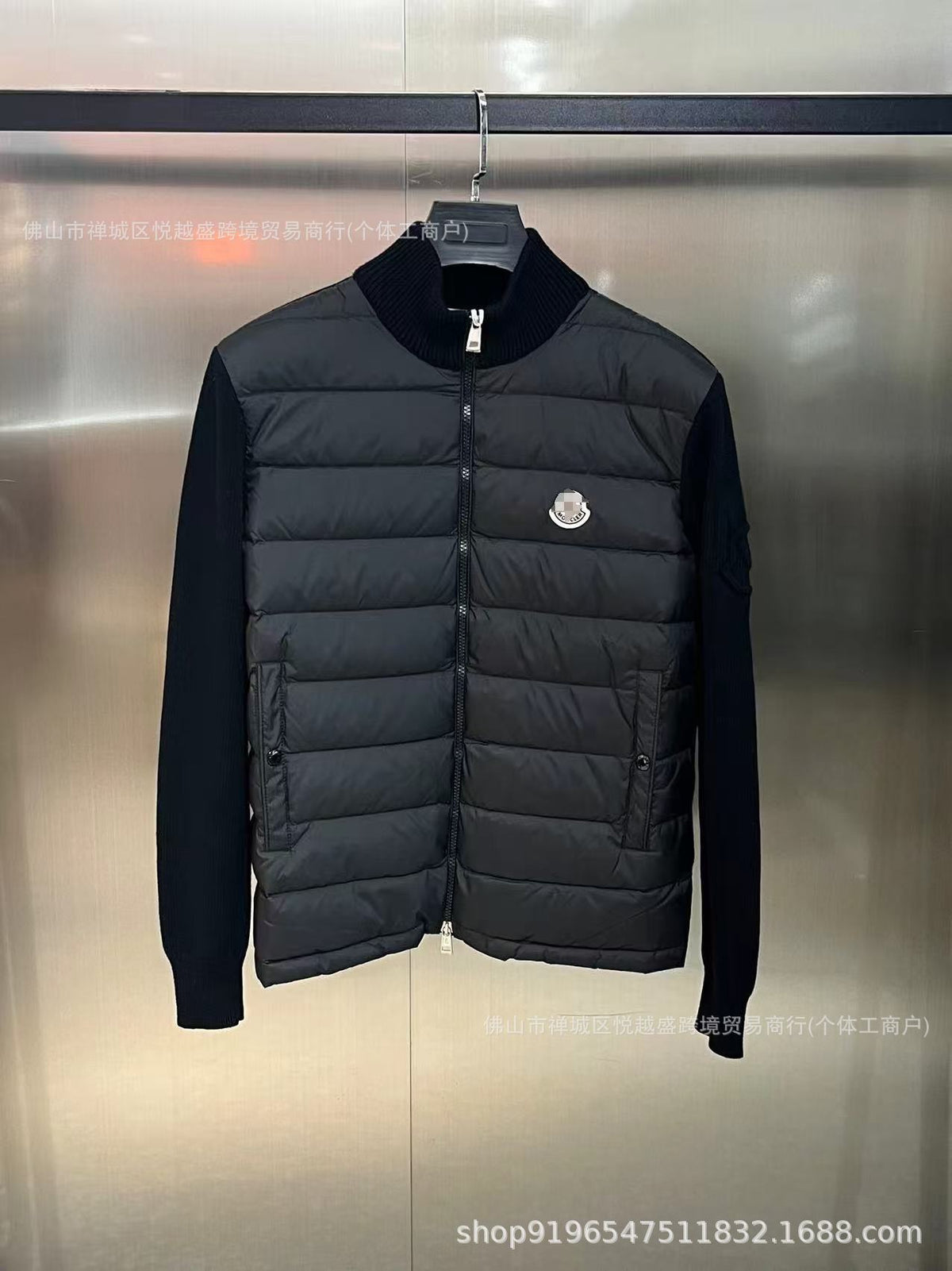 Estação europeia nova M casa malha emenda casual jaqueta masculina branca pato penugem quente moda fino jaqueta para baixo