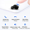 Wireless Bluetooth 5.0 Earphone with Mic – Single In-Ear Sports Headset