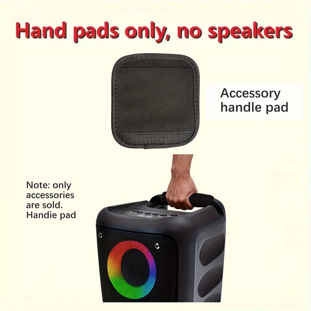 Handle protection cover for JBi Boombox 1/2/3 portable speakers - non-slip handle, durable fabric with black checkered design