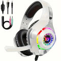 Gaming Headset with Mic, LED Light & Surround Bass-0